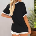 thumbnail image 4 of Maxi Dresses for Women,2025 Summer Trendy Floral Boho Dress,Casual V Neck Short Sleeve Chiffon Flowy Beach Dress, 4 of 6