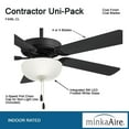 thumbnail image 6 of Minka Aire Fans - Contractor II Uni-Pack - 5 Blade Ceiling Fan with Light Kit-18, 6 of 10
