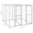 thumbnail image 5 of vidaXL Outdoor Dog Kennel Galvanized Steel 52.1 ft², 5 of 5
