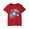 thumbnail image 6 of GERsome 4th of July T-Shirts for Boys Girls American Flag Cotton Short Sleeve Crewneck Tshirt USA Flag Stars Stripes Patriotic Graphic Tee, 7-8 Years, 6 of 6