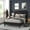 Charcoal, variant on BizChair Light Grey Queen Fabric Upholstered Platform Bed - Headboard with Rounded Edges - No Box Spring or Foundation Needed