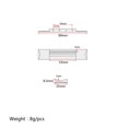 thumbnail image 4 of MasteelfCA 4 String Ukulele Guitar Bridge With Bone Saddle Rosewood Guitar Accessory, 4 of 7