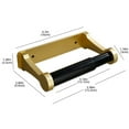 thumbnail image 2 of Toilet Paper Holder,Bathroom Tissue Holder Paper Roll Stand Holder Storage Dispenser,Paper Rack Wall Mount - gold, 2 of 5