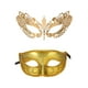 thumbnail image 1 of Injueey Máscara facial de mascarada inodora no tóxica de 2 piezas para fiestas y actuaciones Fiesta de máscaras de mascarada Kits de decoración para fiestas estilo 9, 1 of 6