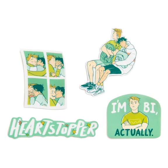 Heartstopper: Boy Meets Boy Stickers - Sticker Set of 4, (Hardcover)