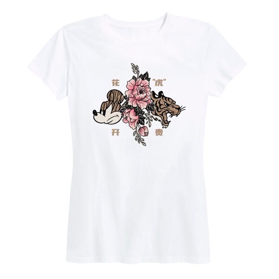 Mickey & Friends - Mickey Year of The Tiger Design - Women's Short Sleeve Graphic T-Shirt
