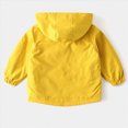 thumbnail image 4 of zuwimk Boys Rain Jacket Kids Lightweight Rain Jackets Waterproof Hooded Windbreaker Outdoor Coats for Boys Girls(5-6 Years,Yellow), 4 of 4