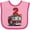 Pink and Fuchsia, variant on Inktastic 2nd Birthday Fire Truck Boys or Girls Baby Bib