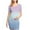 Light Blue, variant on Gradient Ombre Maternity Dress Short Sleeve Bodycon Ruched Pregnancy Mini Dress