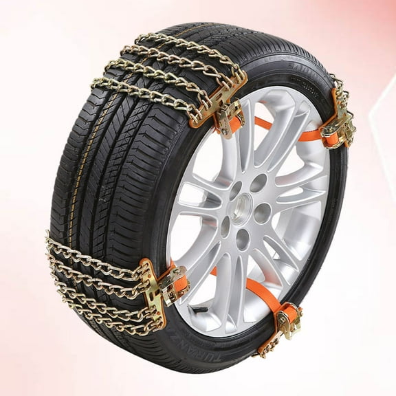 Houderco 1Pcs Automotive Wheel Chain Low Temperature Resistant for Cars and Trucks Emergency Snow Chains