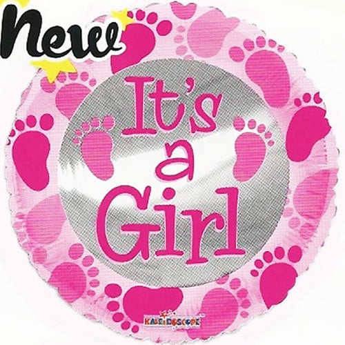 It's A Girl Baby Buggy Shaped Mylar Foil Balloon for Girl Baby Shower #1064 