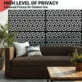 thumbnail image 6 of Home Metal Privacy Screen 72" H x 47" W, Outdoor Privacy Screens and Panels, Freestanding Decorative Fence for Patio Lawn Garden Deck Balcony, Outdoor Divider with Stand, 6 of 8