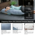 thumbnail image 4 of Numweitong Pregnancy Pillows Cover for Sleeping - U Shaped Full Body Maternity Pillow Cover - Support for Back, Legs, Belly, Hips - Pregnancy Pillow Cover for Women, 4 of 8