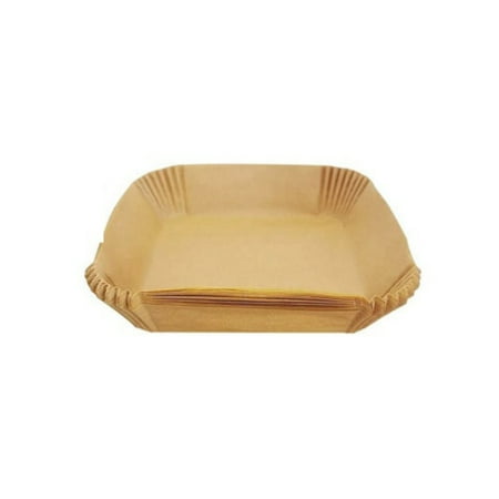 

100Pcs Cooking Trays Paper Liners Sqaure Non-Stick Kitchen Accessories Household Restsurant Bar Barbecue Picnic Baking Brown