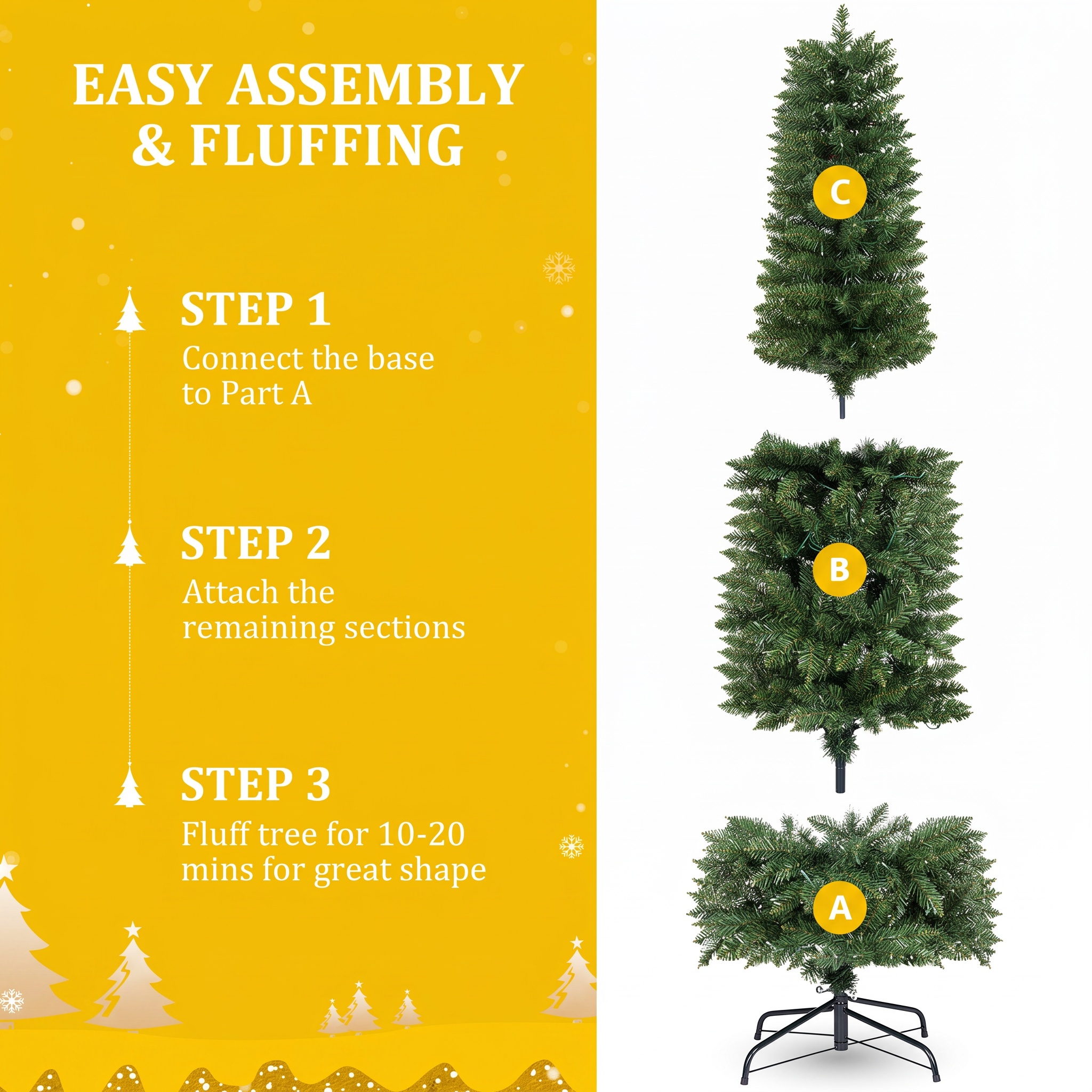 Legooin 6 Ft Pre-Lit Pencil Christmas Tree photo 7