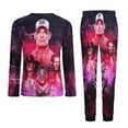 thumbnail image 5 of WWE Men's Pajama Set Sleepwear Pjs Lightweight Long Sleeve Crewneck Shirts And Pant Soft Comfy Sleep Sets, 5 of 8