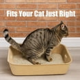 thumbnail image 3 of Disposable Litter Boxes for Cats, 8 Pack  Litter Trays for Travel, Temporary Use, or Liner - Leak-Proof, , Easy Clean-Up (16.1" x 12.4" x 3.7"), 3 of 6