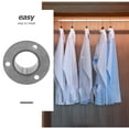 thumbnail image 2 of Clothline Pole Pedestals Curtain Rod Holder Clothes Base Tie Home Supply Closet Socket, 2 of 6