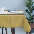 thumbnail image 4 of Yellow Morocco Table Cloth Waterproof Tablecloths, Geometric Grey Stripes Modern Tablecloth Dining Table Cover for Kitchen Party Tabletop Outdoor, Rectangle Tablecloth 54x108 Inch, 4 of 9