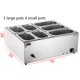 thumbnail image 3 of Estufa para sopa caliente de 1,5 KW, ollas múltiples para conservar el calor, calentador eléctrico, horno comercial de vapor con aislamiento, 3 of 5