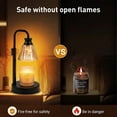 thumbnail image 4 of GUPUP Candles Warmer Lamps with Timer, Dimmable Height Adjustable Candle Warmer Lights with 2*50W Bulbs for Home Decor, Mom Girlfriend Gifts, 4 of 7