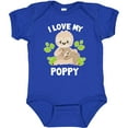 thumbnail image 3 of Inktastic Cute Sloth I Love My Poppy with Green Leaves Boys or Girls Baby Bodysuit, 3 of 5