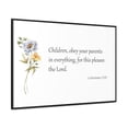 thumbnail image 3 of Scripture Sign, Bible Verse Sign, Children Obey Your Parents, 3 of 5