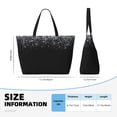 thumbnail image 5 of Horeoi Silver Glitter1 Print Large Capacity Beach Travel Bag Waterproof Polyester with Multiple Pockets for Beach Camping Gym, 5 of 5