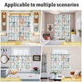 thumbnail image 5 of Teal Red Jellyfish Coastal Kitchen Curtains Window Panels, Vintage Beach Coral Starfish Nautical Insulated Window Treatment Curtain, Grommet Curtains for Bedroom/Living Room, 2 Piece 52"Wx84"L, 5 of 8