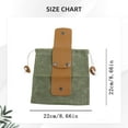 thumbnail image 3 of Sac de Cueillette en Toile pour Extérieur, Sac de Cueillette en Toile Cirée Panier de Cueillette en Cuir pour Camping Randonnée Chasse Épicerie Rangement, Sac, 3 of 5