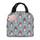 thumbnail image 1 of Easygdp Snowflake Christmas gnome Bolsa Térmica Premium - Tela Oxford Impermeable, Gran Capacidad, Bolsillo Frontal, Unisex para Trabajo, Escuela, Actividades al Aire Libre y Picnics, 1 of 8