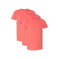 thumbnail image 1 of Gildan Adult Softstyle® T-Shirt, 3-Pack, Coral Silk, 3XL, 1 of 1