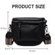 thumbnail image 2 of Bolso de cintura para mujer elegante, bolso de hombro para mujer, bolso de cuero con cremallera y correa de hombro extraíble, 2 of 6