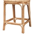 thumbnail image 6 of Baxton Studio Adrena Modern Bohemian Natural Brown Rattan Counter Stool, 6 of 10