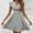 Black, variant on Dolkfu 1/4 Sleeve Summer Fall Dresses For Women V-Neck Black French Style Mini Faux-Wrap Dresses Patchwork Regular Flowy Striped Dresses Black,L
