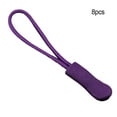 thumbnail image 4 of Linyer 8 Pieces Zipper Pull Puller Lightweight Rope Fixer Multi-Purpose Replacement Buckle Bags Suitcase Accessories Textiles Purple, 4 of 4