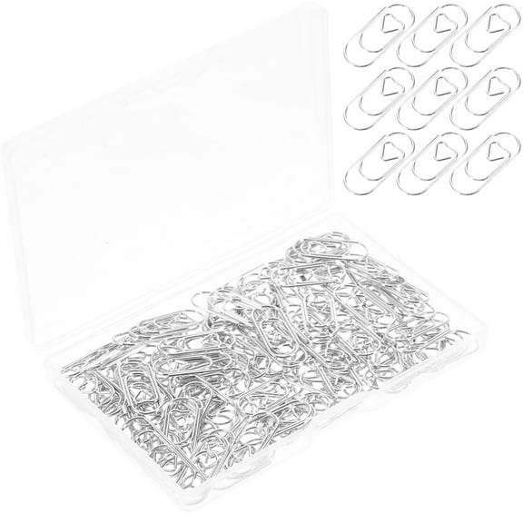 150pcs Paper Clips for Documents and Memos Cute and Delicate Metal Paperclips