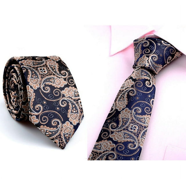 WTXUE Cravate, Cravate Décontractée Unie pour le Cou Fête Mariage Cravate Mince pour Homme Cravate Simple, 2# N, Taille Unique