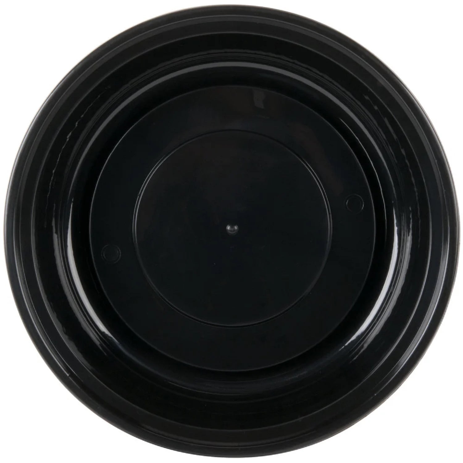 VeZee 16 oz. Black Round Plastic Meal Prep Containers with Clear Dome Lids| Bento Box, BPA Free, Stackable, Microwave/Dishwasher/Freezer Safe|450CT