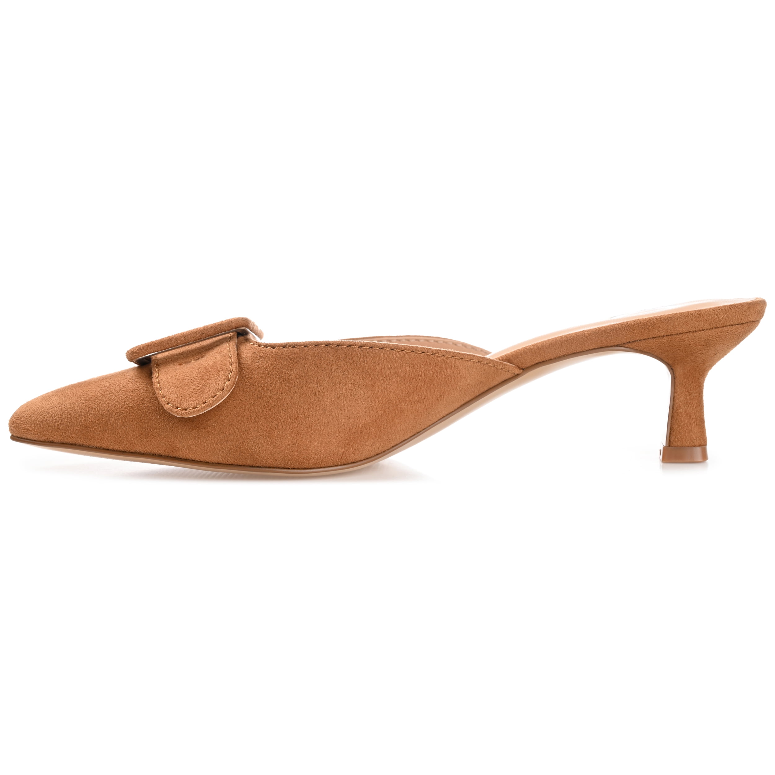 Journee Womens Vianna Kitten Heel Mules Pointed Toe Pumps, Widths Available