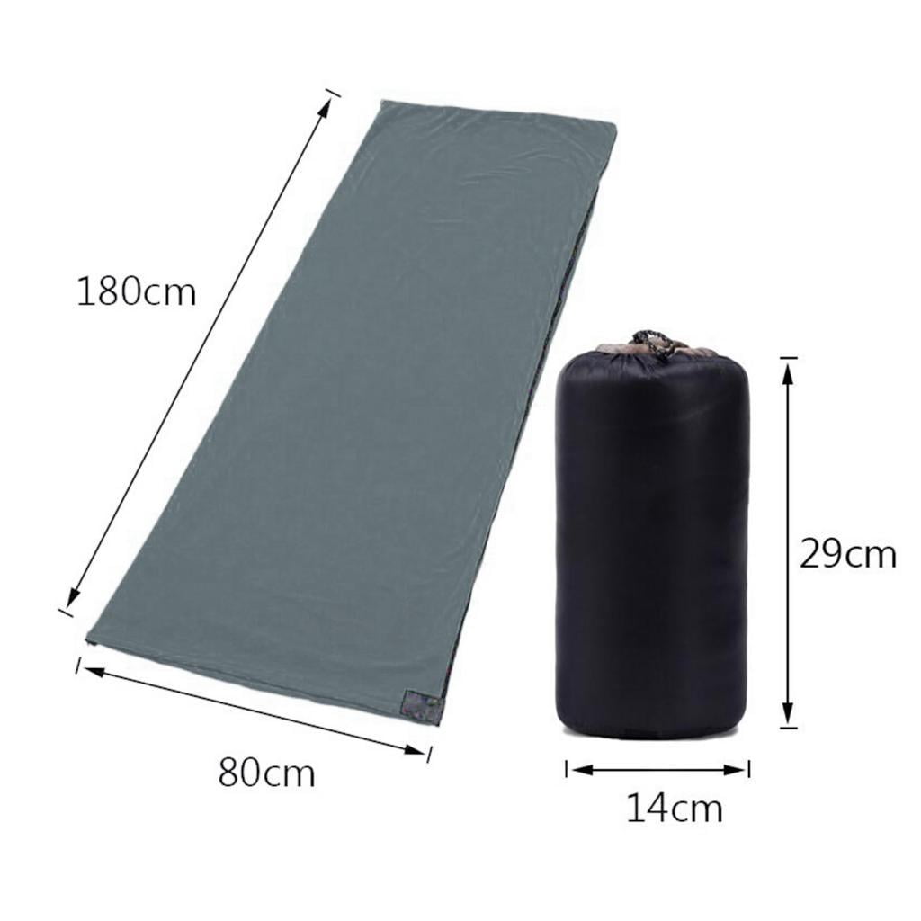 Axioma -Fleece sleeping bag liner, thermal pillow, sleeping bag, warm emergency camping Gray