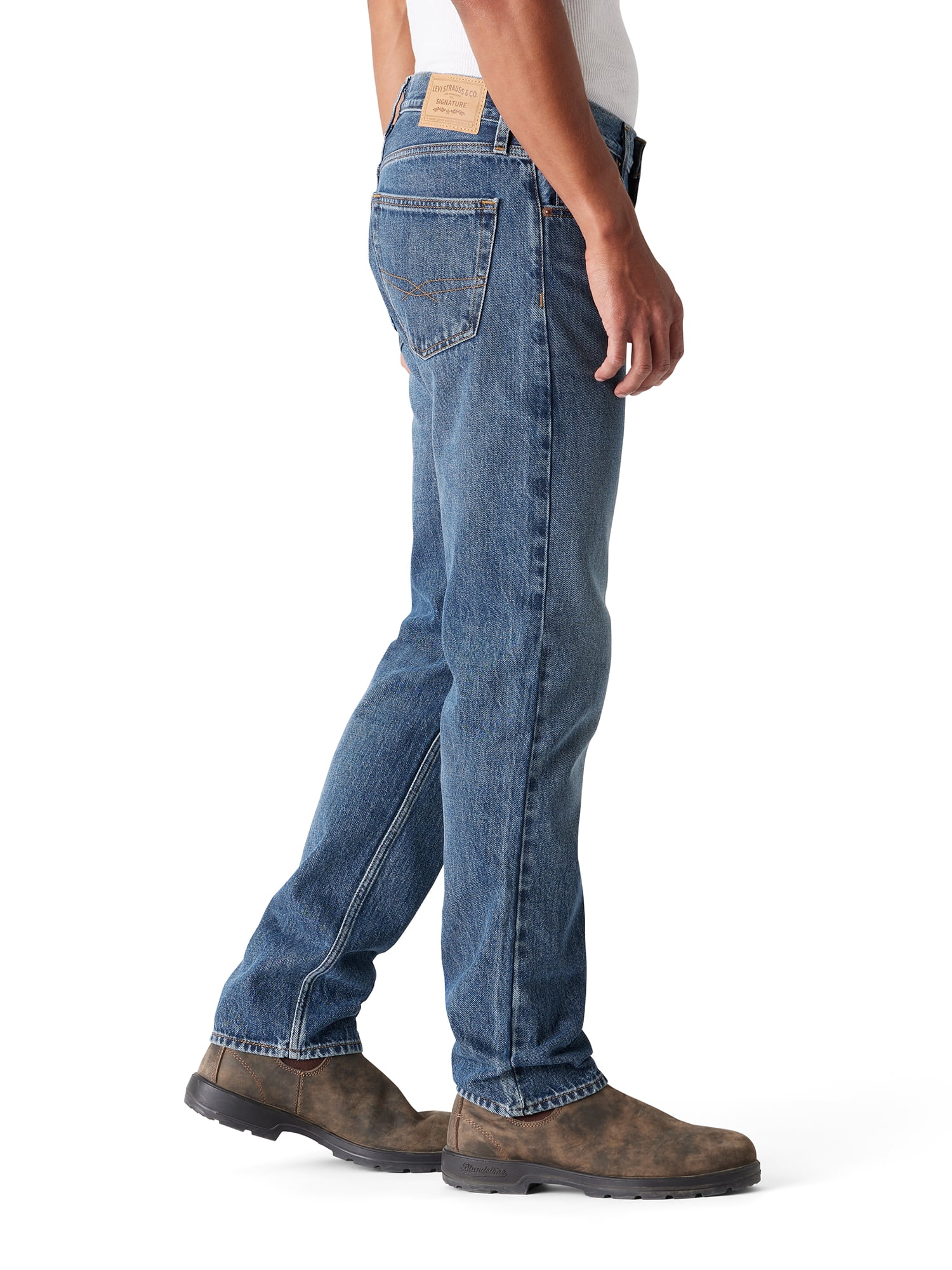 Levi Strauss Signature Men's and Big and Tall Original Straight Fit Jeans