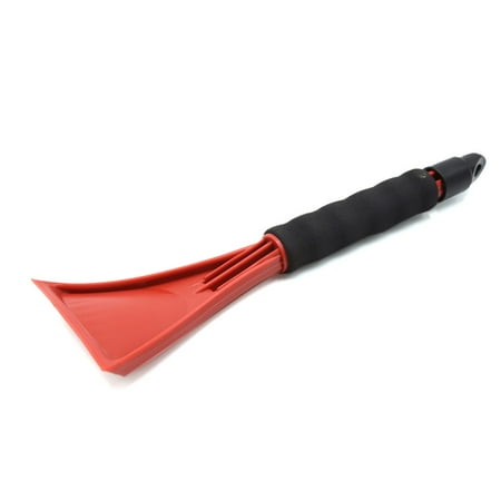 Handlebar Windshield Bag - Red Plastic Foam Coated Handlebar Car Ice Shovel Windshield Snow Scraper
