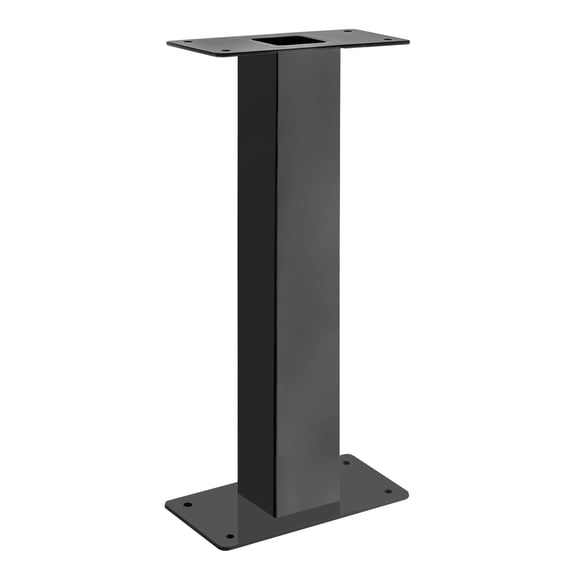 Architectural Mailboxes Oasis Pedestal Galvanized Steel Mailbox Post, Black