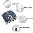 thumbnail image 4 of JRXY Nautical Blue Pillow Covers Anchor Lighthouse Sailboat Compass Decorative Pillow Cases Cushion Covers for Sofa Couch Bed Home Decor,2 Pcs White, 4 of 6