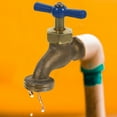 thumbnail image 3 of 2Pcs Outdoor Faucet Multi Color Square Brass Wall Mounted High Flow For Garden Use, 3 of 8