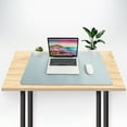 thumbnail image 2 of Musbetu Mouse Pad with Fastening Strap Reversible Easy to Clean Smooth Surface Non-Slip Large Desk Blotter Waterproof PVC Faux Leather Desk Table Protector Office Supplies, 2 of 7