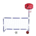 thumbnail image 2 of 2 In 1 Basketball Hoop Set, Sports Center Kids Basketball Football Sports Set Children Indoors Outdoors Parent Child Interactive Toys, 2 of 8