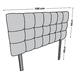 thumbnail image 5 of Cabecera EL BAZAR STORE Linq Gris Individual Ajuste de altura Moderna abotonada, 5 of 5