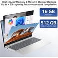 thumbnail image 5 of HP 17 Flagship laptops, AMD Ryzen 5 7430U(Up to 4.3GHz), 17 inch 250 Nits FHD IPS Display, 20 GB RAM, 512 GB SSD, Wi-Fi 6, Copilot-AI, Long Battery Life, Windows11 Pro, 5 of 8